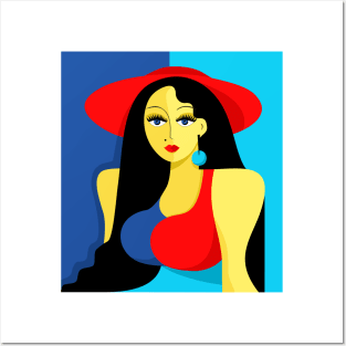 Lady Pop Art Posters and Art